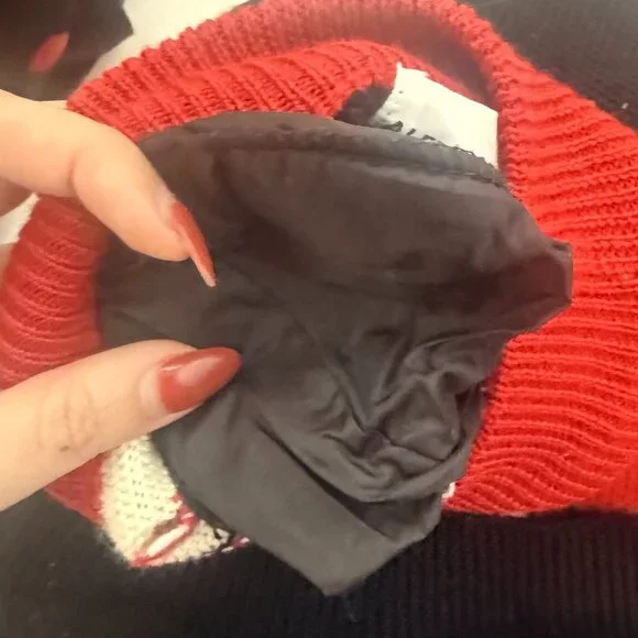 Vintage Alfred Dunner Snowflake Colorblock Sweater | Size L - Picture 7 of 9